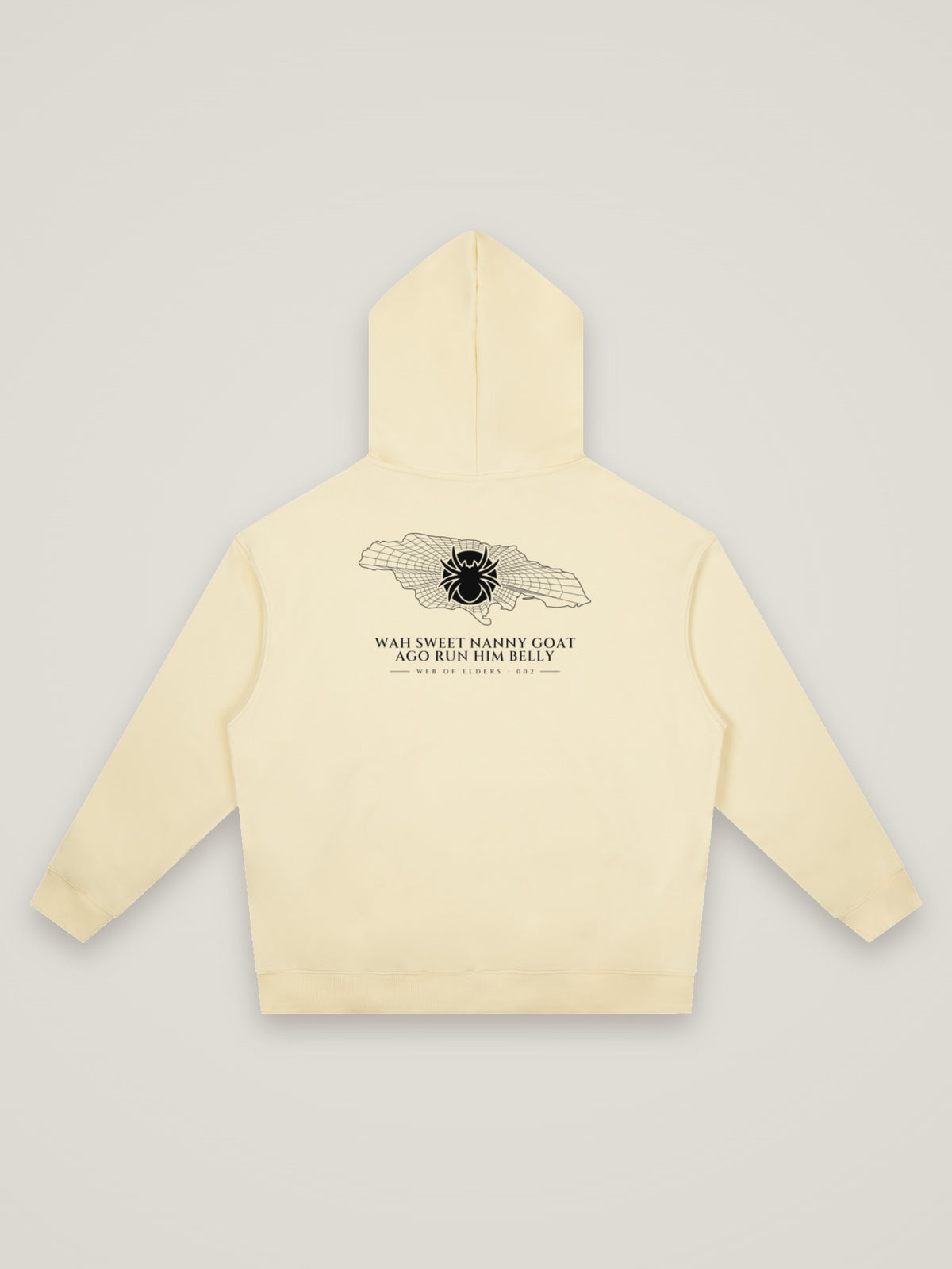 Web of Elders 002 Wah Sweet Nanny Goat hoodie, back