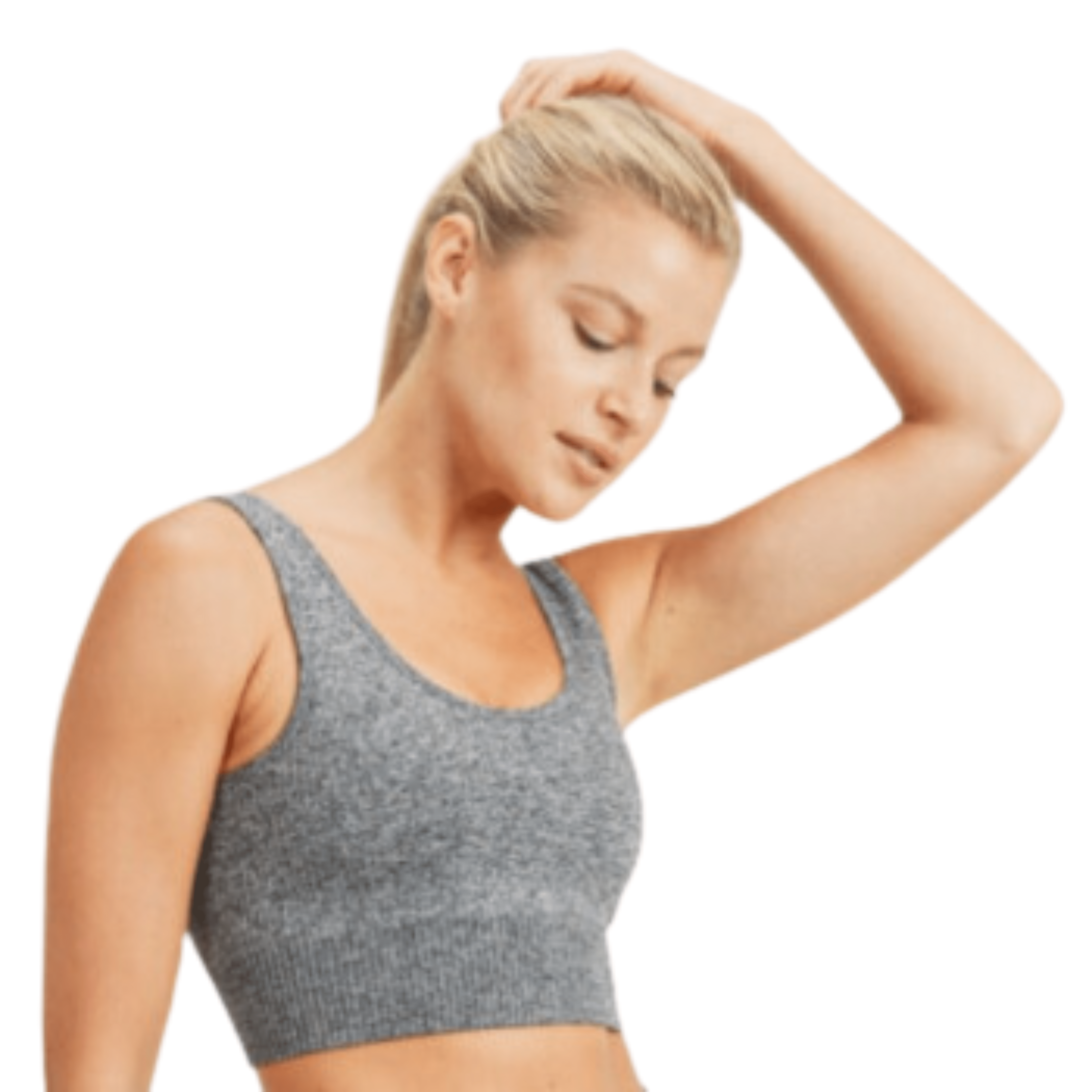 Seamless Hybrid Ribbed Sports Bra