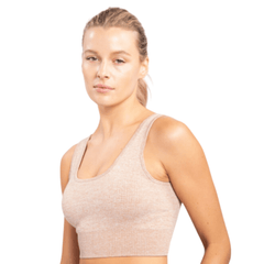 Seamless Hybrid Ribbed Sports Bra