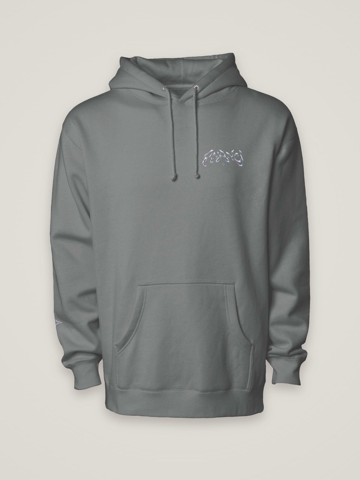 Evolution 001 Hoodie Chrome, charcoal, front