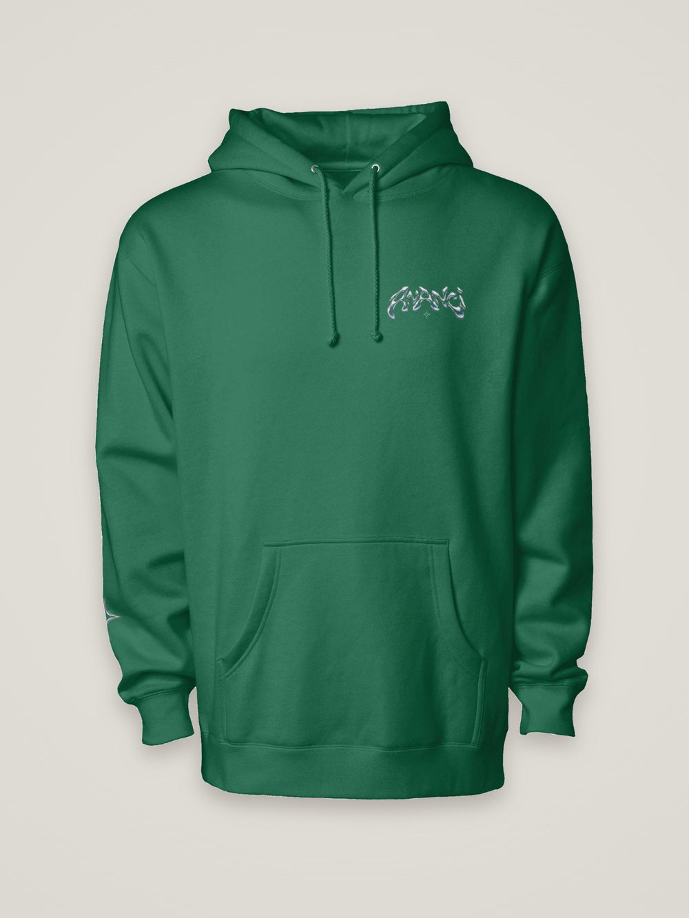 Evolution 001 Hoodie Chrome, dark green, front