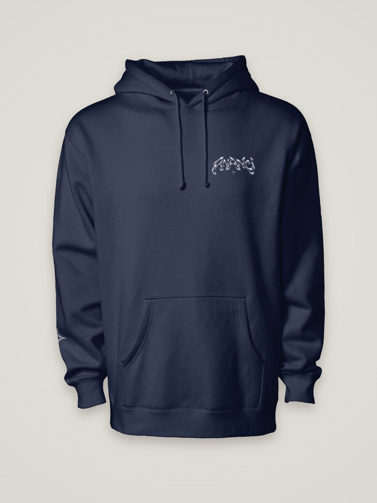 Evolution 001 Hoodie Chrome, navy, front