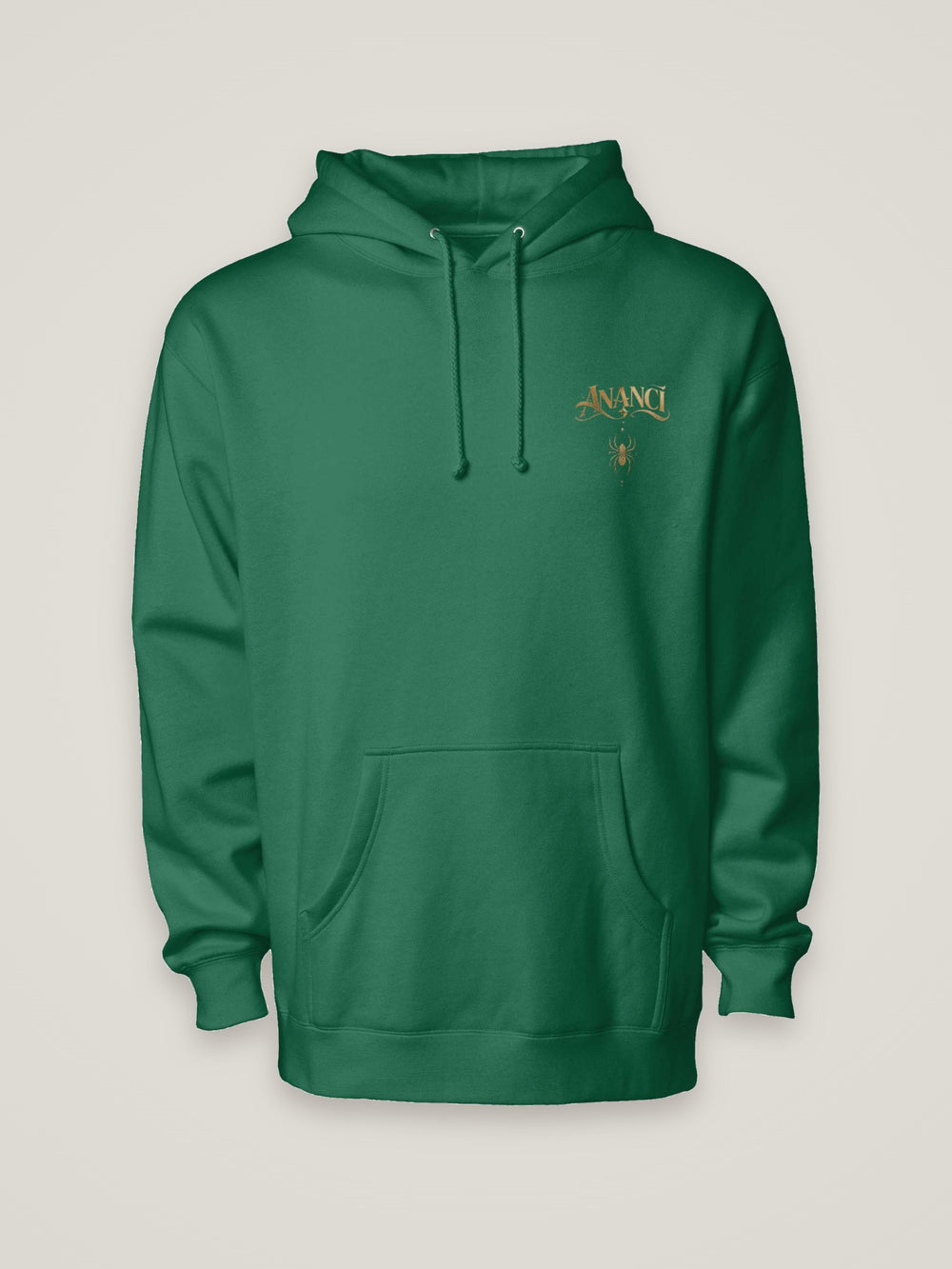 Evolution 001 Hoodie Gold Heritage, dark green, front