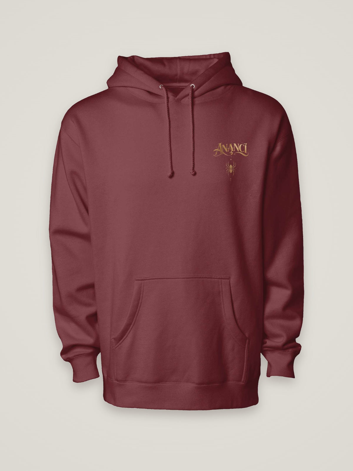 Evolution 001 Hoodie Gold Heritage, maroon, front