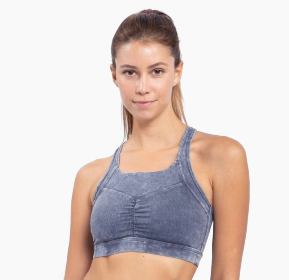 Acid wash sports bra