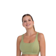 Paneled Double-Layer Sports Bra