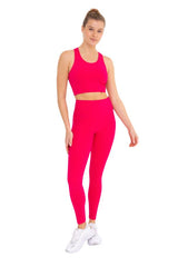 Pink Sweetheart No Front Seam High waist Pocket Leggings