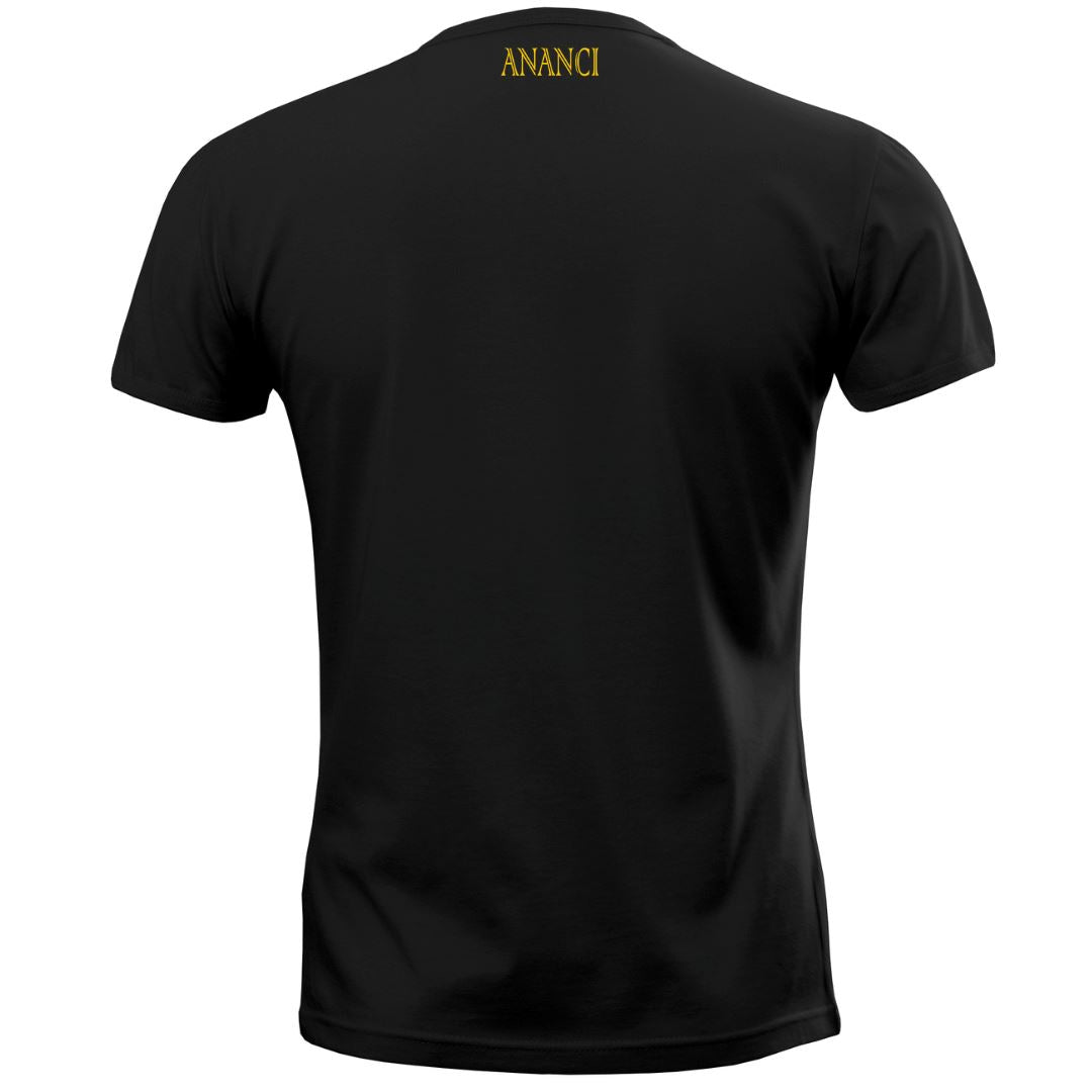 ANANCI GOLD FLORAL LOGO T-SHIRT