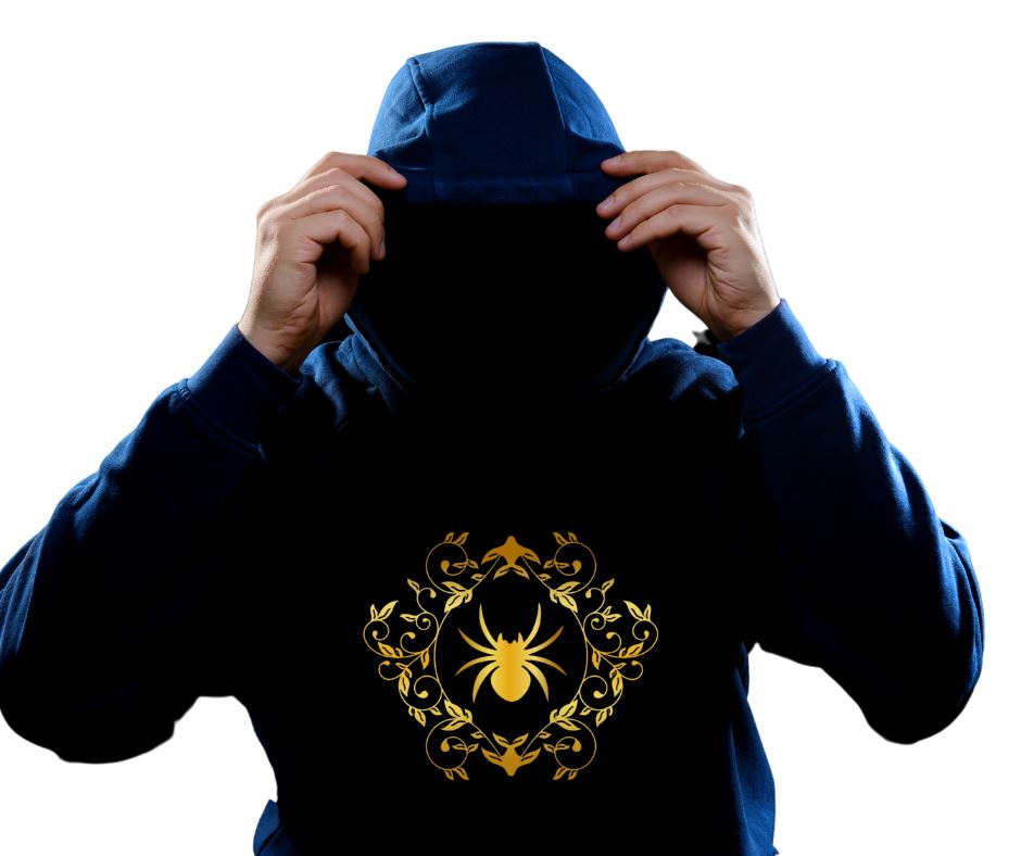 Ananci Gold Flower Logo Pullover Hoodie